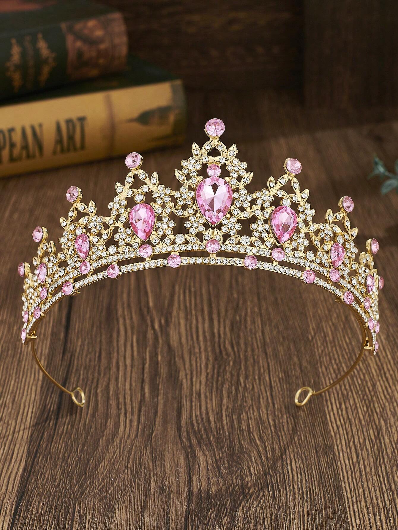 Women Accessories For Wedding - Crystal Princess Tiara Crown Wedding Headband