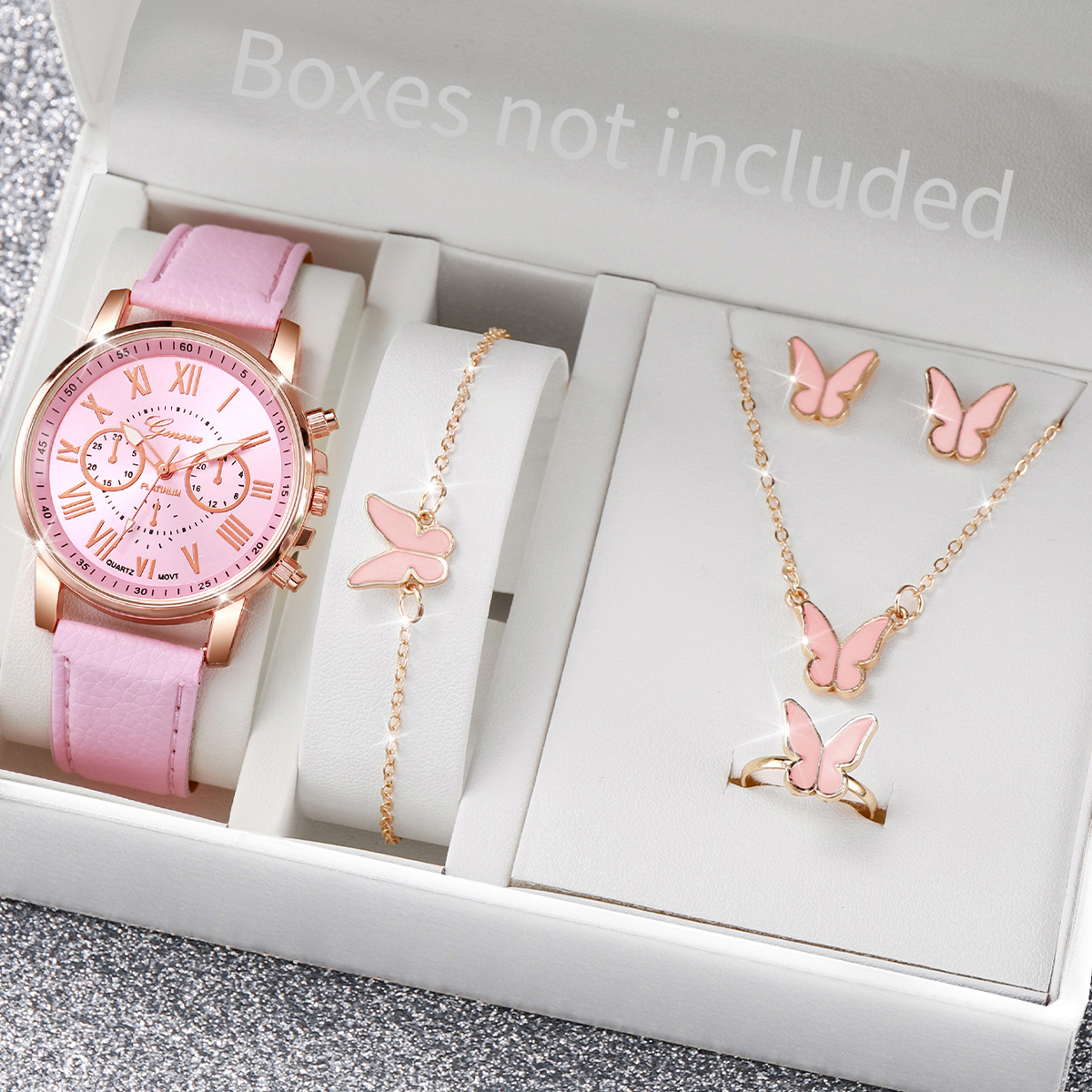 Women Accessories Gift Box - 6PCS/Set Fashion Women Watches Simple Roma