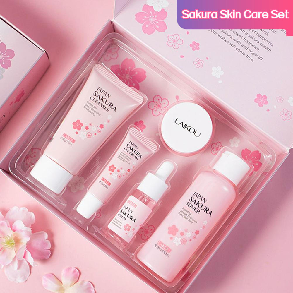 Women Accessories Gift Box - 5/3pcs/Set Sakura Skin Care Sets Face