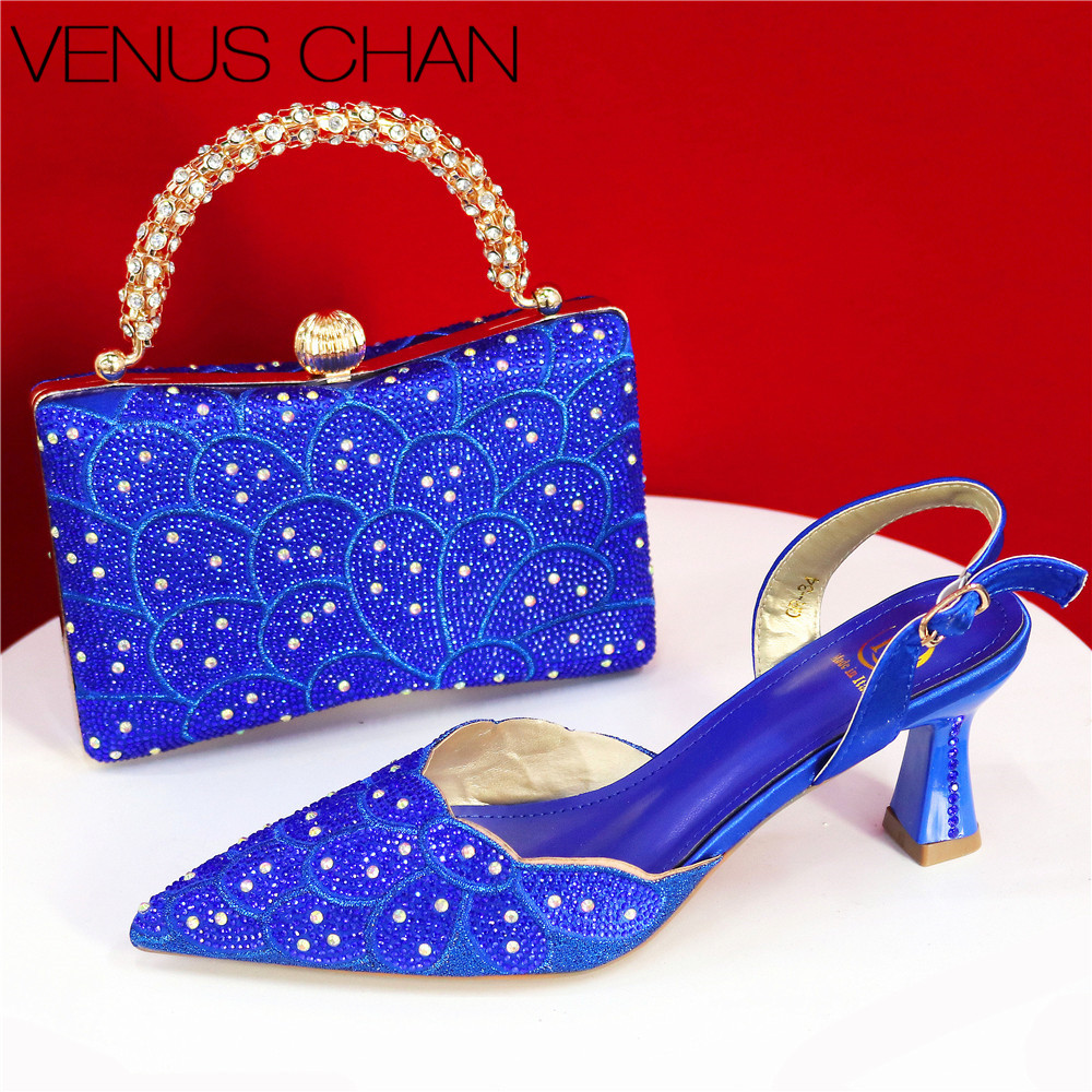 Women Accessories For Wedding - Pointed Top Grace Elegant Royal Blue