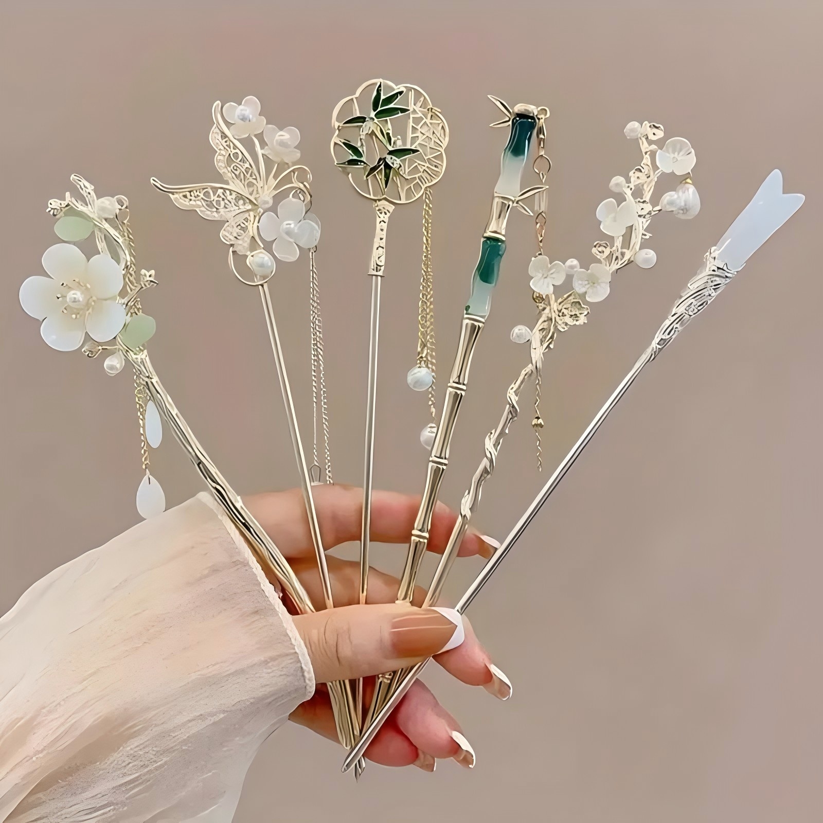 Women'S Formal Accessories - 1/6pcs Elegant Chinese Style Tassel Hair