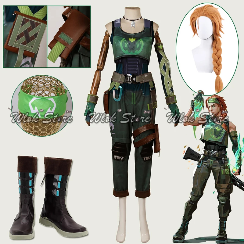 Women Accessories Bag - ABC123Game VALORANT Cosplay Skye Costume Wig