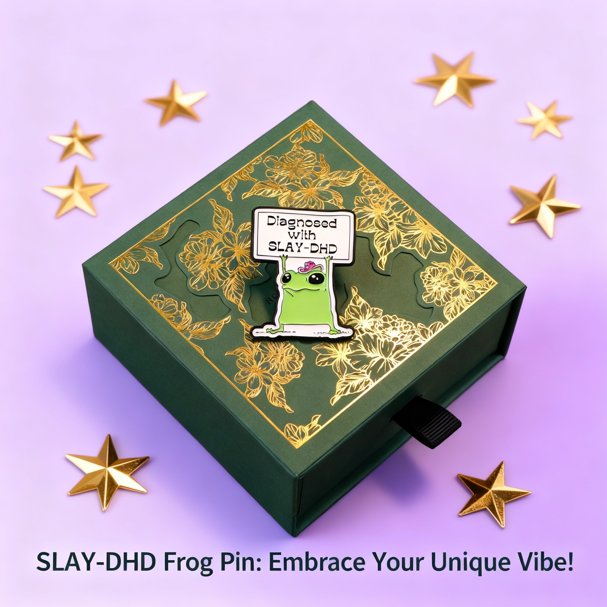 Women Accessories Gift Box - Frog Enamel Pin Badge for Women