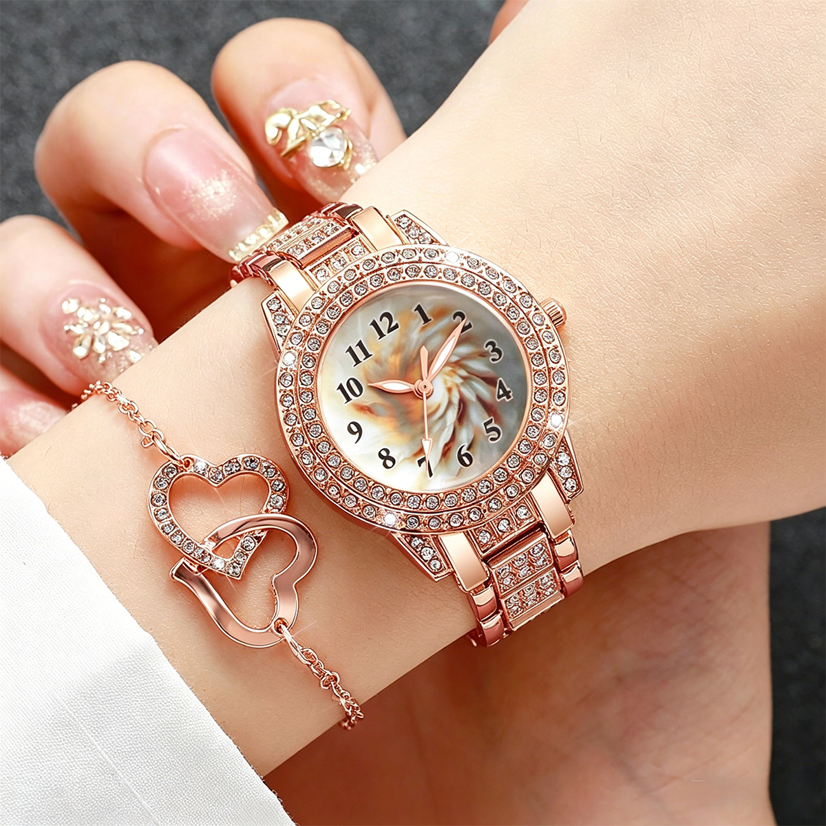 6PCS Luxury Rhinestone Women Q - Women Accessories Gift Box บทวิจารณ์และราคา