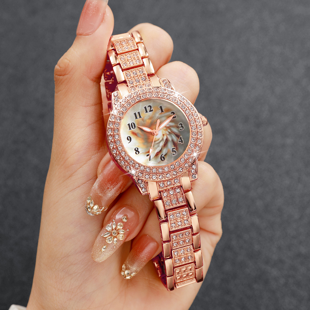 6PCS Luxury Rhinestone Women Q - Women Accessories Gift Box บทวิจารณ์และราคา