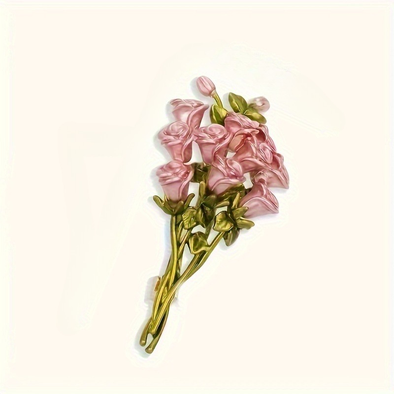 Elegant Pink Rose Bouquet Broo - Women Accessories Bouquet บทวิจารณ์และราคา