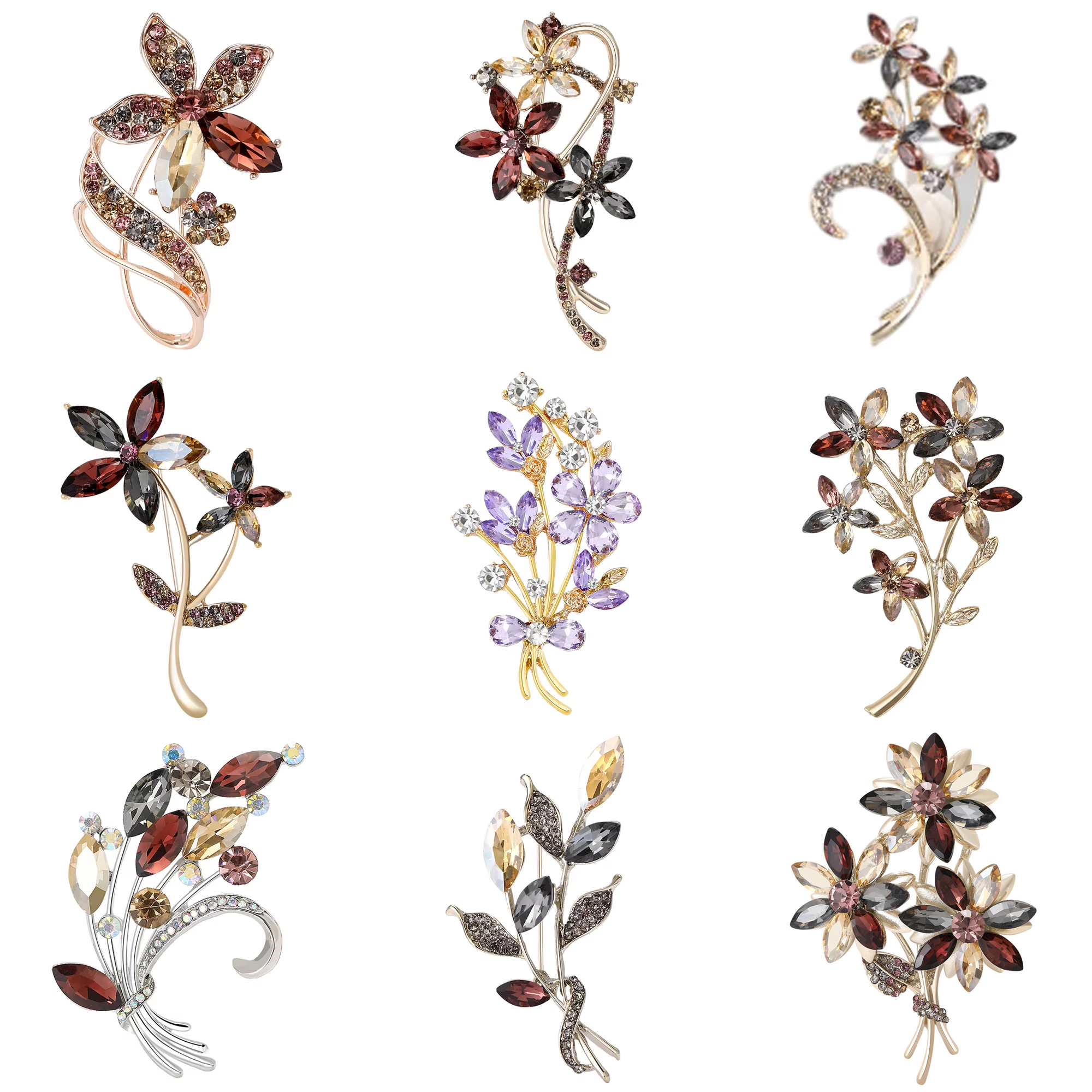 Luxury Rhinestone Flower Bouqu - Women Accessories Bouquet บทวิจารณ์และราคา
