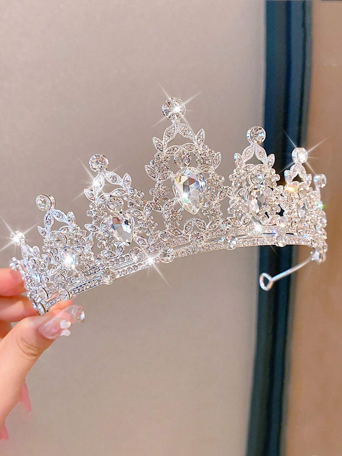 Crystal Princess Tiara Crown W - Women Accessories For Wedding บทวิจารณ์และราคา