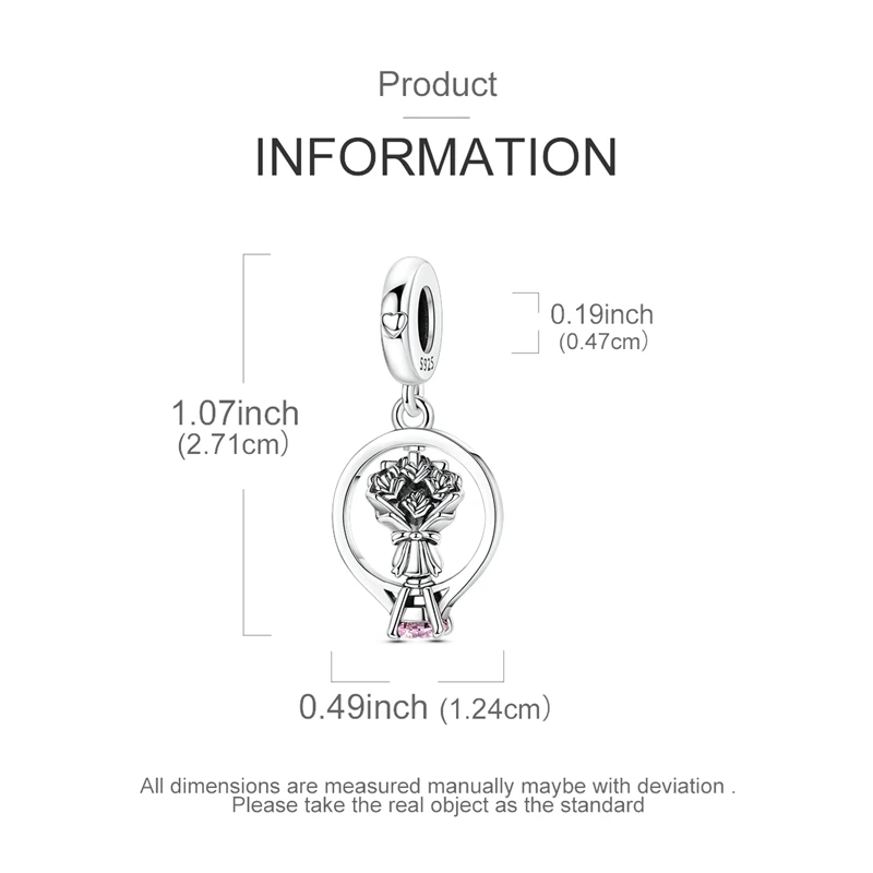 925 Silver Charm Bead Rotatabl - Women Accessories Bouquet บทวิจารณ์และราคา