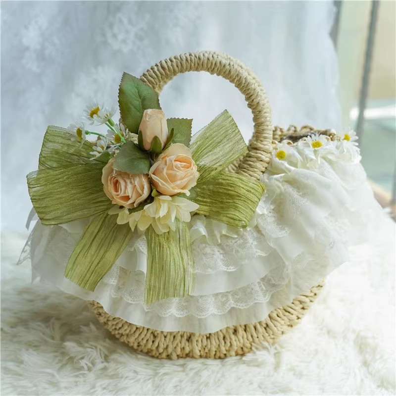 Country-style Lolita lace stra - Women Accessories Bag บทวิจารณ์และราคา