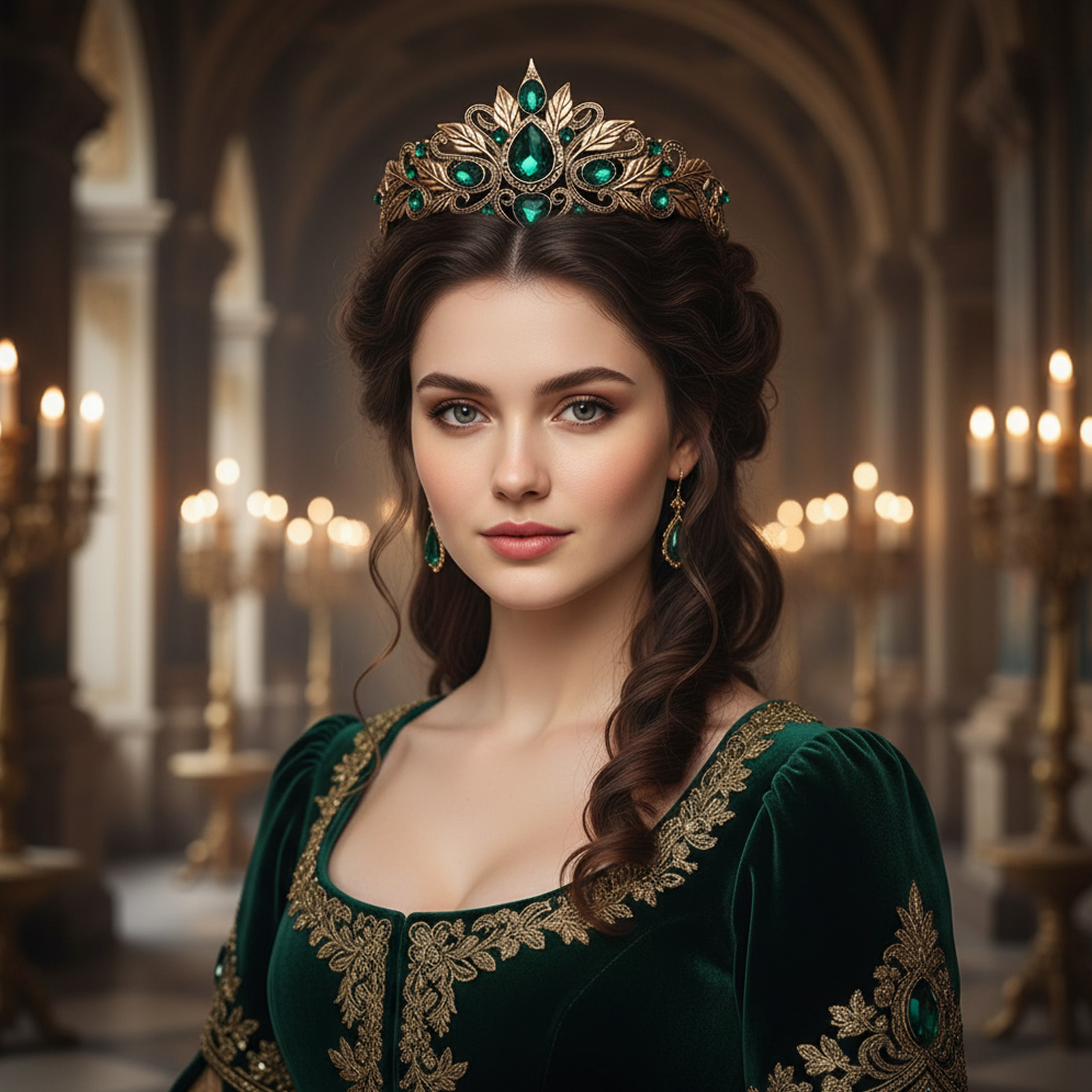 Baroque Style Round Tear Drop  - Women Accessories For Wedding บทวิจารณ์และราคา