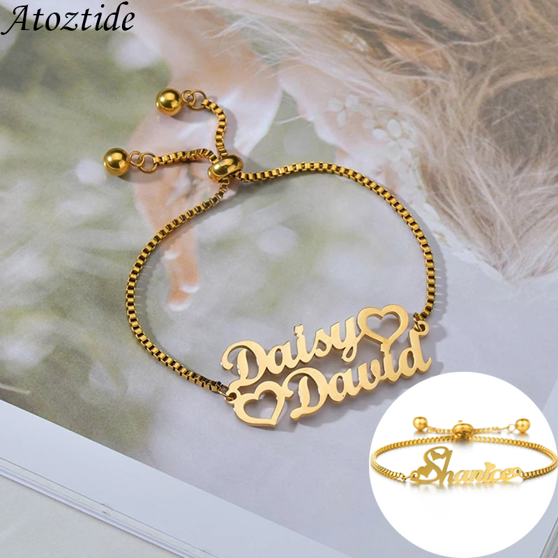 Atoztide Custom 1-2 Names Brac - Women Accessories Gift Box บทวิจารณ์และราคา