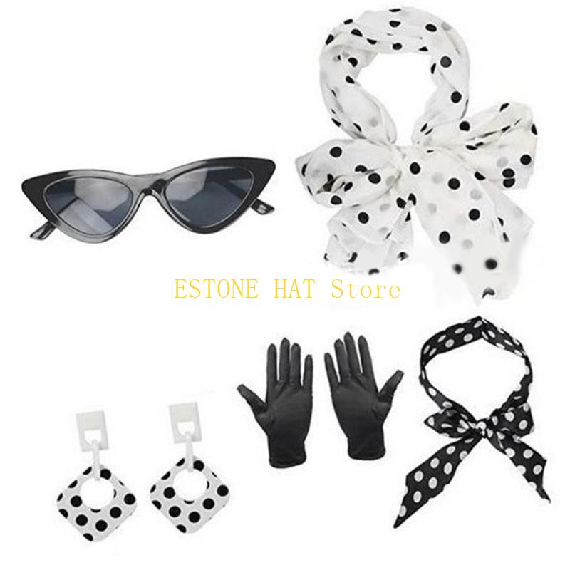 49MF 5Pieces Rockabilly Access - Women'S Accessories In The 1950S บทวิจารณ์และราคา