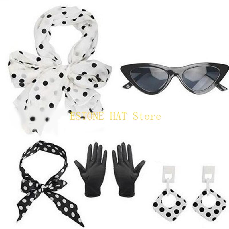 49MF 5Pieces Rockabilly Access - Women'S Accessories In The 1950S บทวิจารณ์และราคา