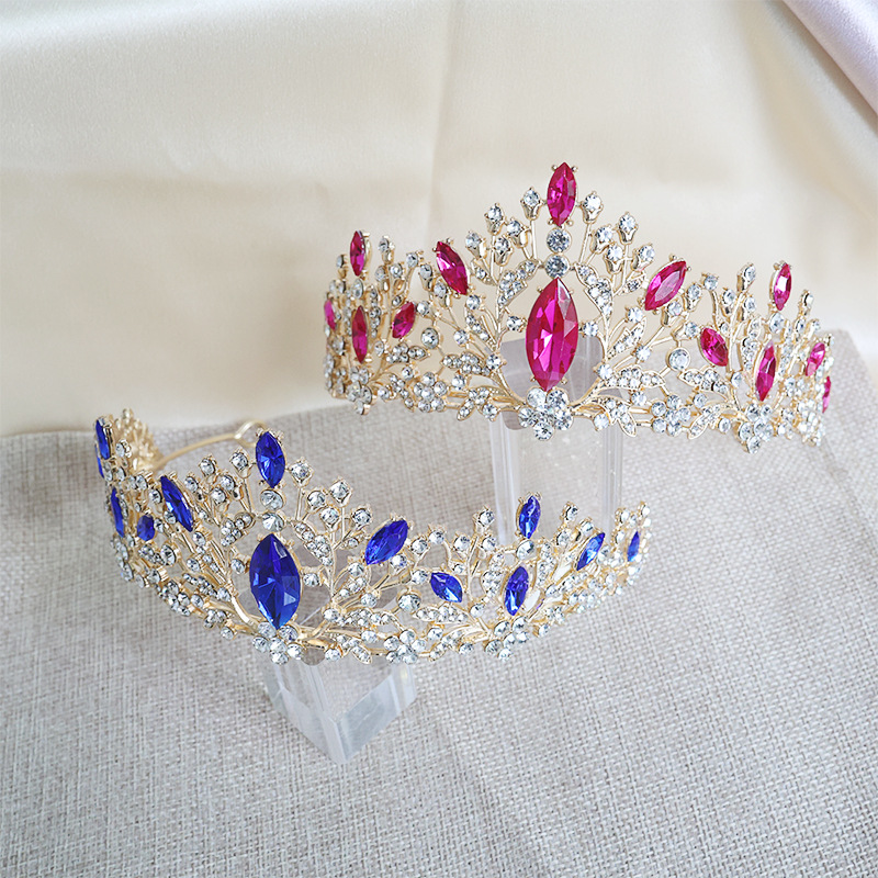 Tiara Colorful Rhinestone Quee - Women Accessories For Wedding บทวิจารณ์และราคา
