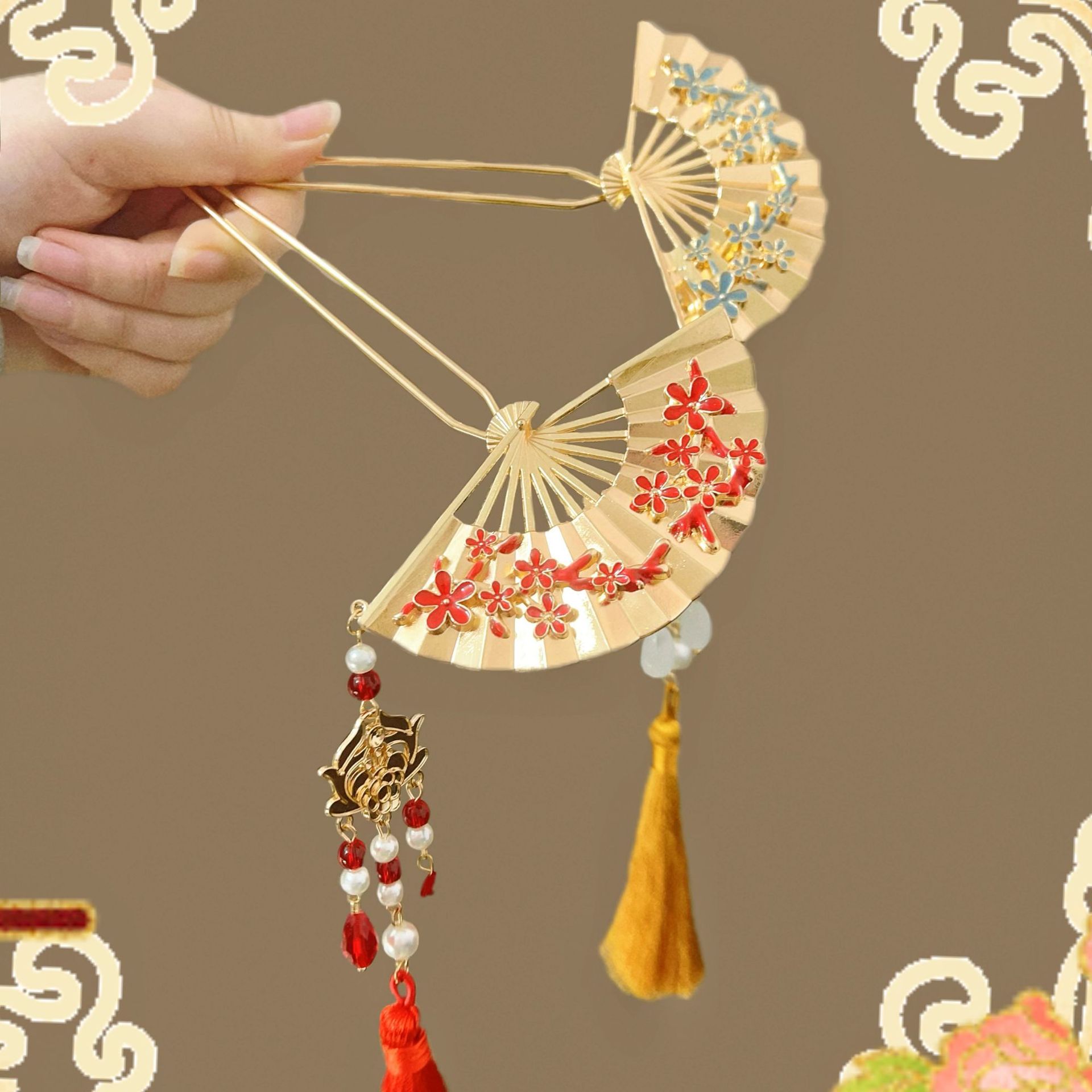 New Chinese style national fan - Women'S Formal Accessories บทวิจารณ์และราคา