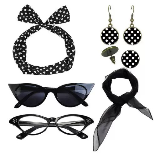 1950s Retro Party Cosplay Dres - Women'S Accessories In The 1950S บทวิจารณ์และราคา