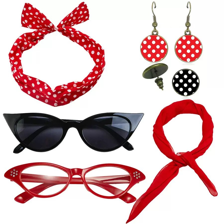 1950s Retro Party Cosplay Dres - Women'S Accessories In The 1950S บทวิจารณ์และราคา