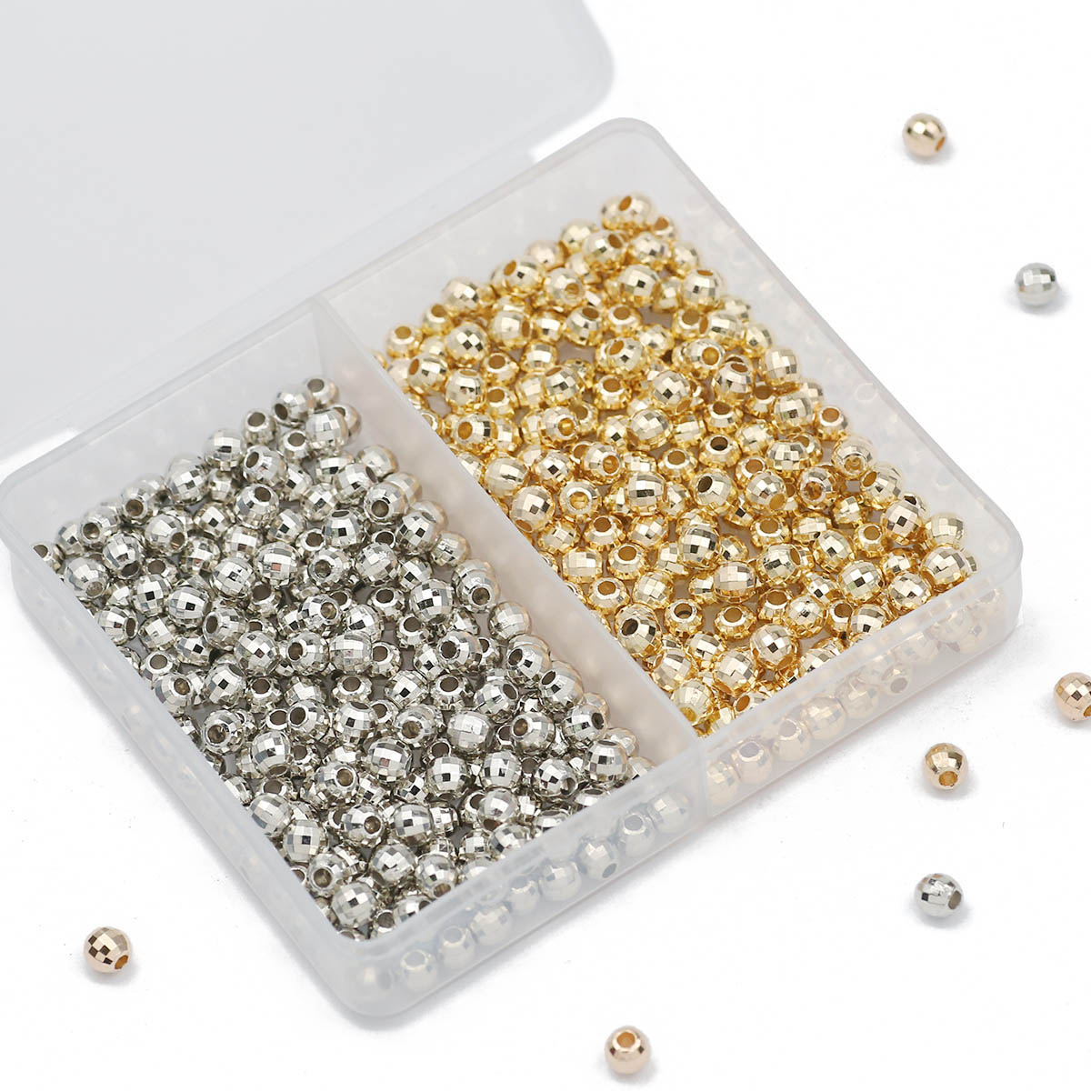 200PCS 4MM faceted round Loose - Women Accessories Gift Box บทวิจารณ์และราคา
