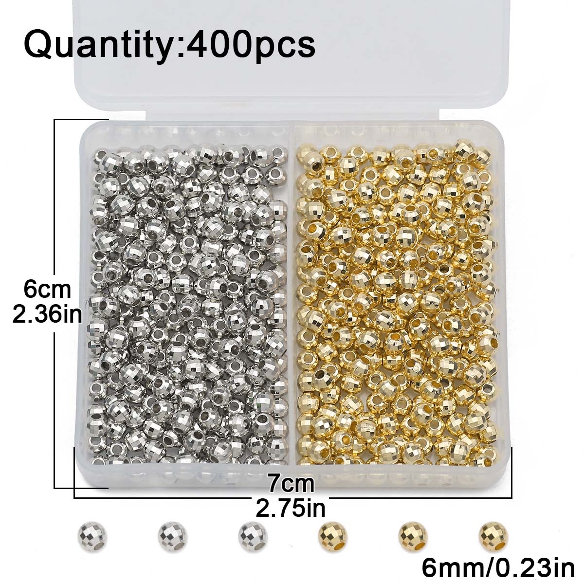200PCS 4MM faceted round Loose - Women Accessories Gift Box บทวิจารณ์และราคา