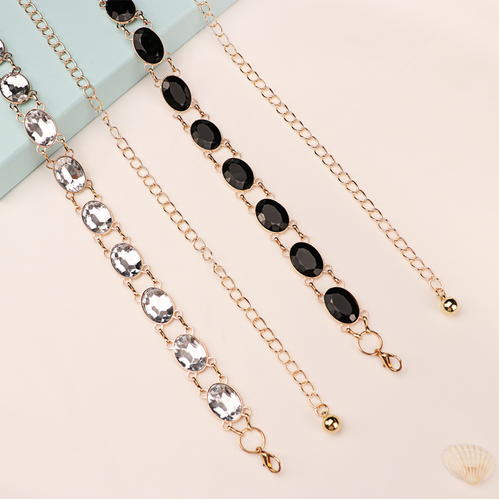 Chic Rhinestone Waist Chain Wo - Women'S Accessories For Formal Wear บทวิจารณ์และราคา