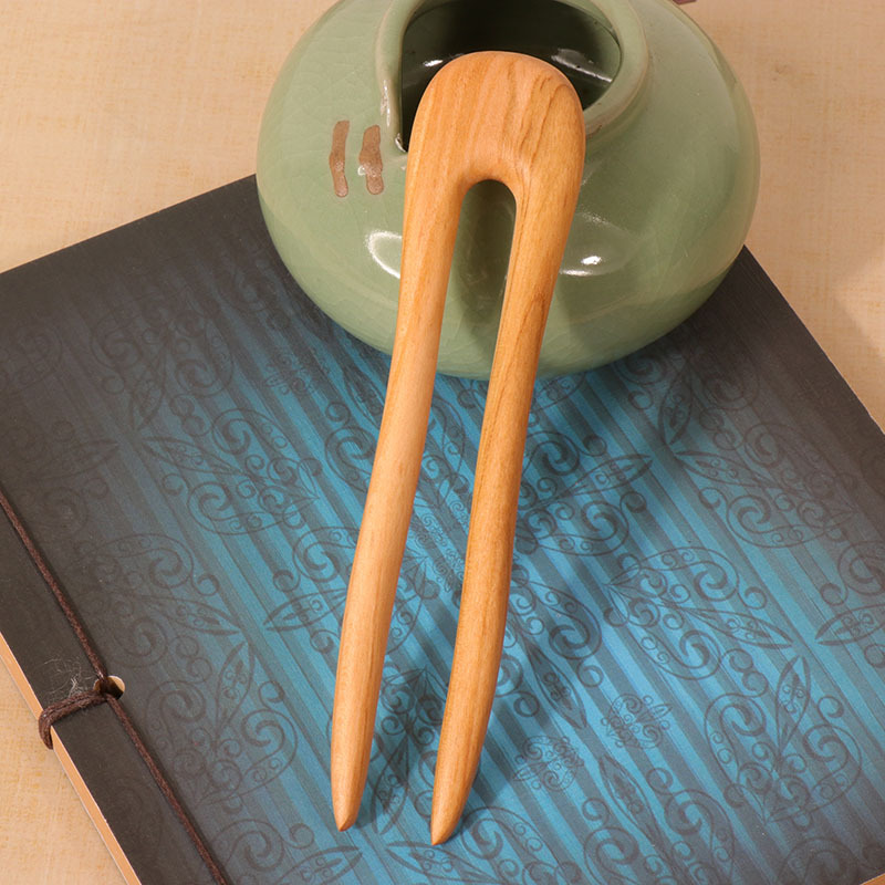 Peach Wood U-shaped Hairpin An - Women'S Formal Accessories บทวิจารณ์และราคา