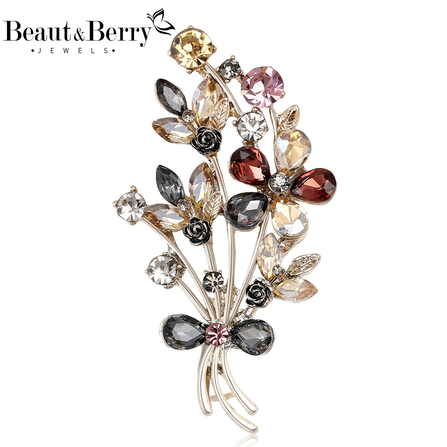Beaut&Berry Trendy Rhinestones - Women Accessories Bouquet บทวิจารณ์และราคา