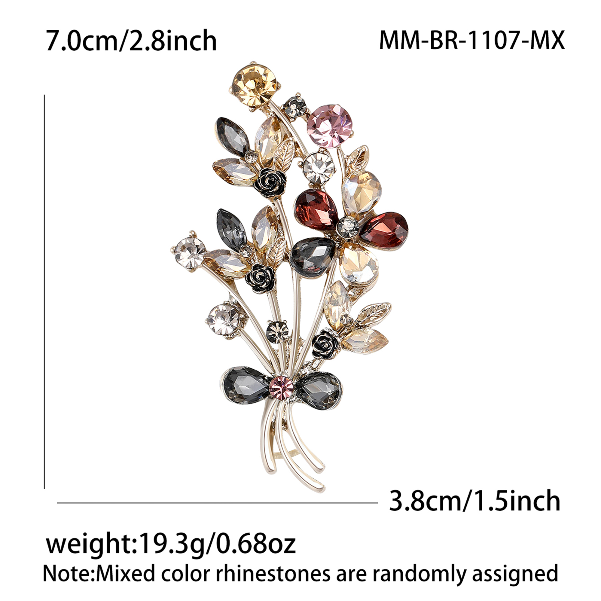 Beaut&Berry Trendy Rhinestones - Women Accessories Bouquet บทวิจารณ์และราคา