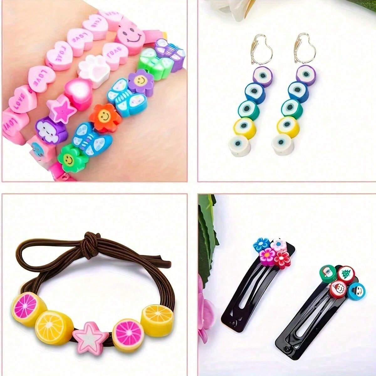 1450/1200/250pcs Polymer Clay  - Women Accessories Gift Box บทวิจารณ์และราคา