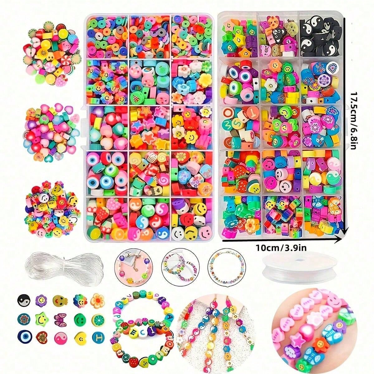 1450/1200/250pcs Polymer Clay  - Women Accessories Gift Box บทวิจารณ์และราคา