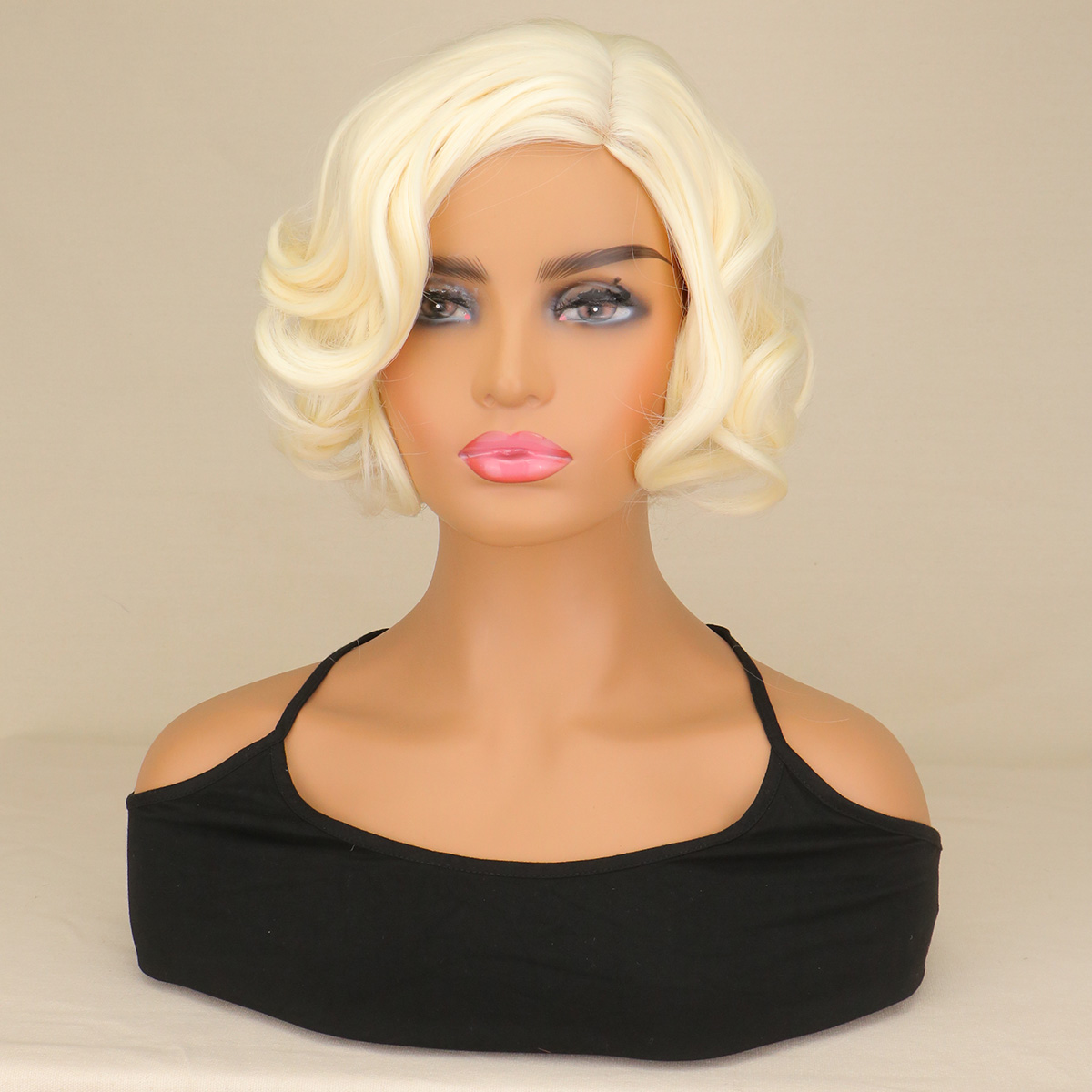 Women Synthetic Short Curly Ha - Women'S Accessories In The 1950S บทวิจารณ์และราคา