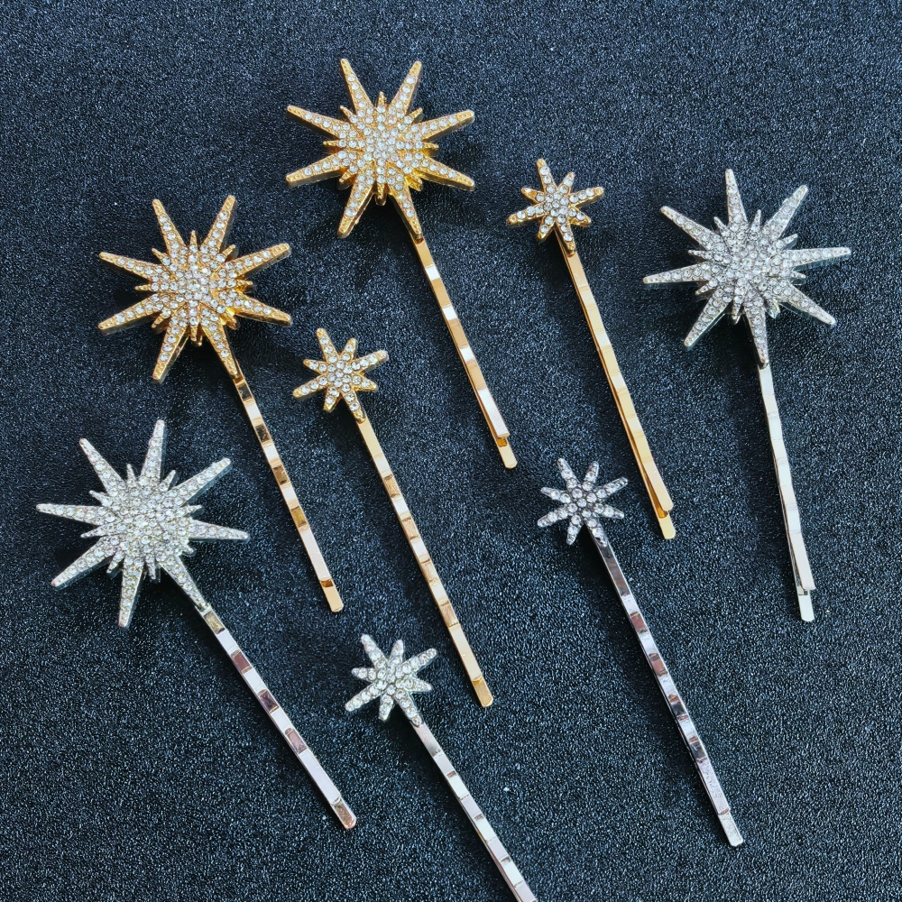 3/4 pcs set Crystal Star Hairp - Women'S Formal Accessories บทวิจารณ์และราคา