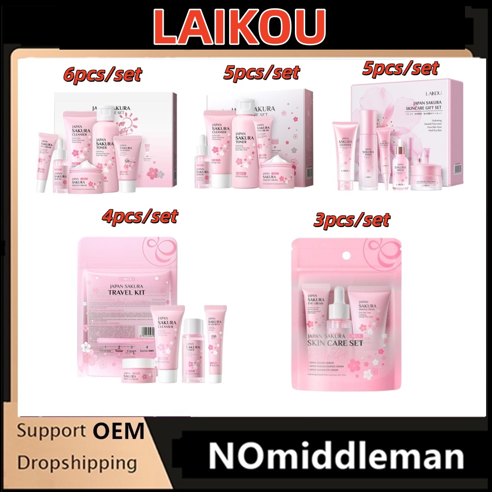 Sakura Skin Care Sets Gift Set - Women Accessories Gift Box บทวิจารณ์และราคา