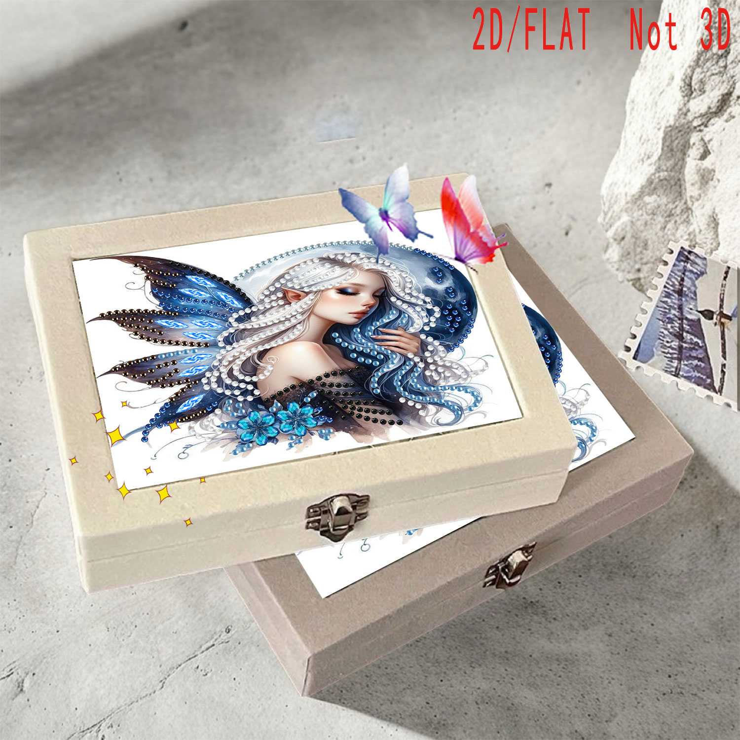 A new DIY colored diamond pain - Women Accessories Gift Box บทวิจารณ์และราคา