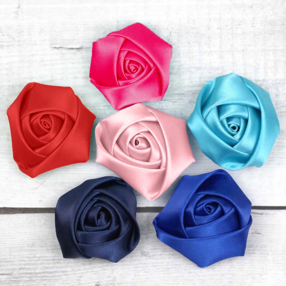 6Pcs Corsage Handmade Satin Ro - Women Accessories Bouquet บทวิจารณ์และราคา
