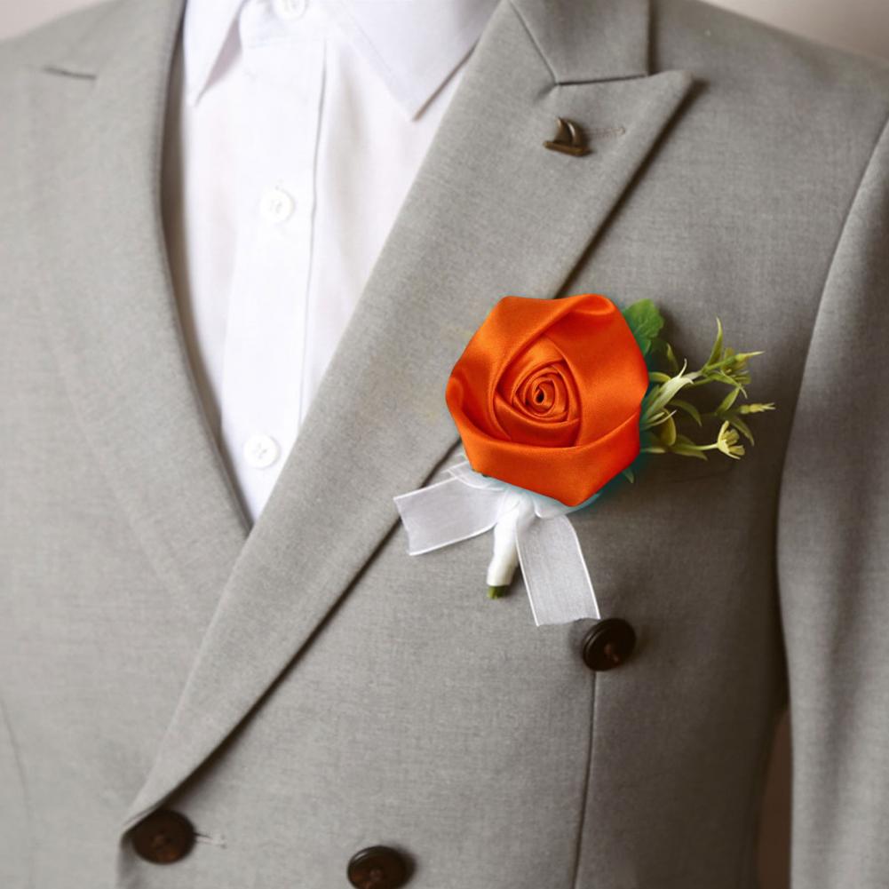 6Pcs Corsage Handmade Satin Ro - Women Accessories Bouquet บทวิจารณ์และราคา