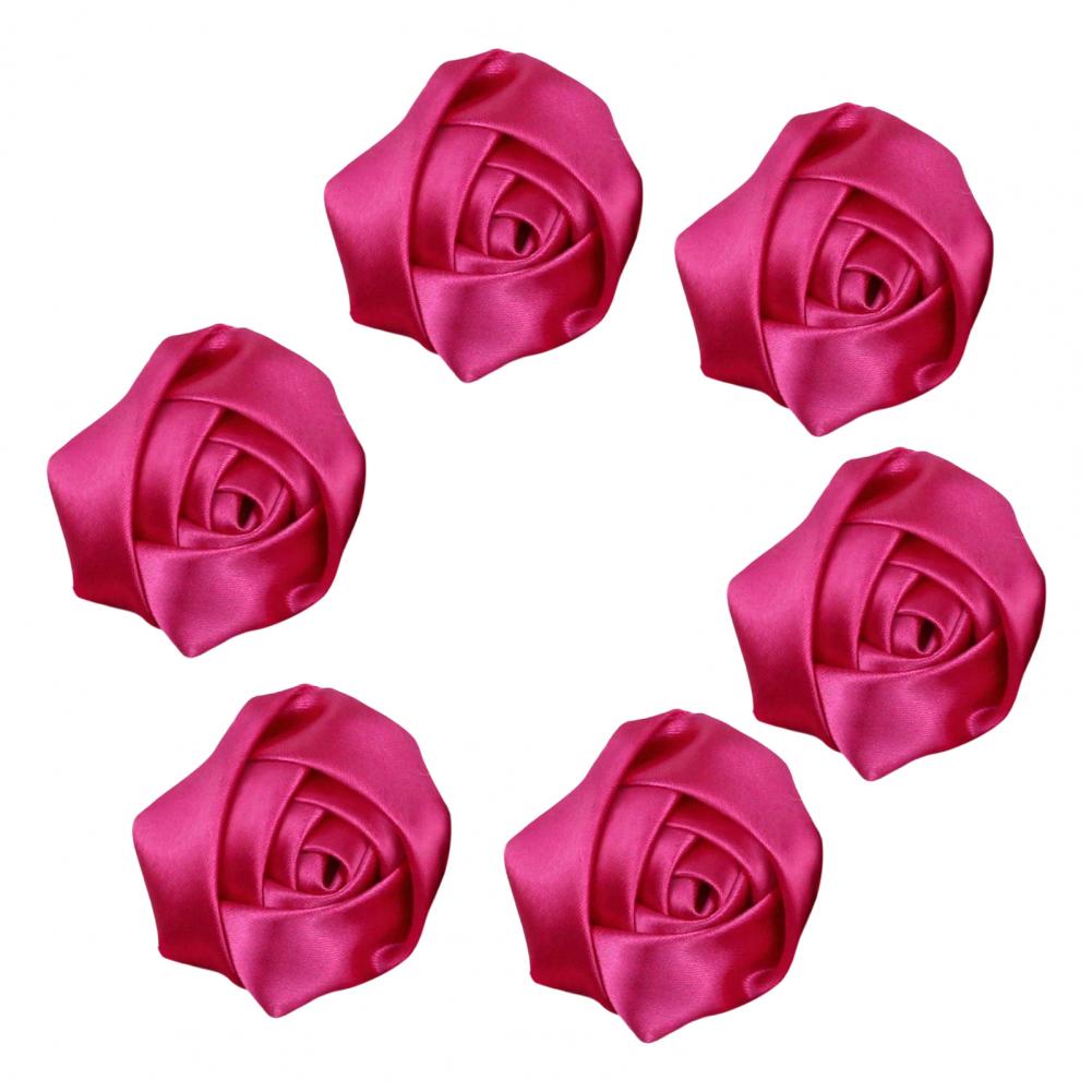 6Pcs Corsage Handmade Satin Ro - Women Accessories Bouquet บทวิจารณ์และราคา