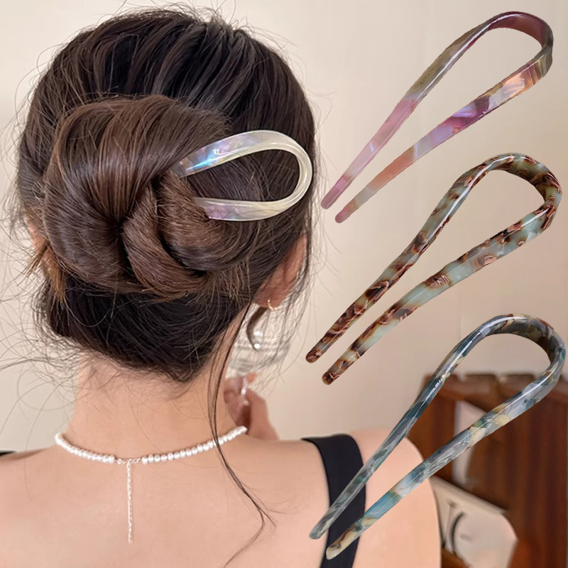 U-Shaped Hair Sticks Acetate A - Women'S Formal Accessories บทวิจารณ์และราคา