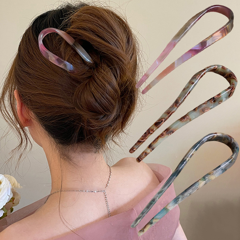 U-Shaped Hair Sticks Acetate A - Women'S Formal Accessories บทวิจารณ์และราคา