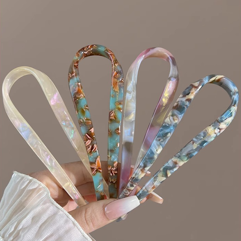 U-Shaped Hair Sticks Acetate A - Women'S Formal Accessories บทวิจารณ์และราคา