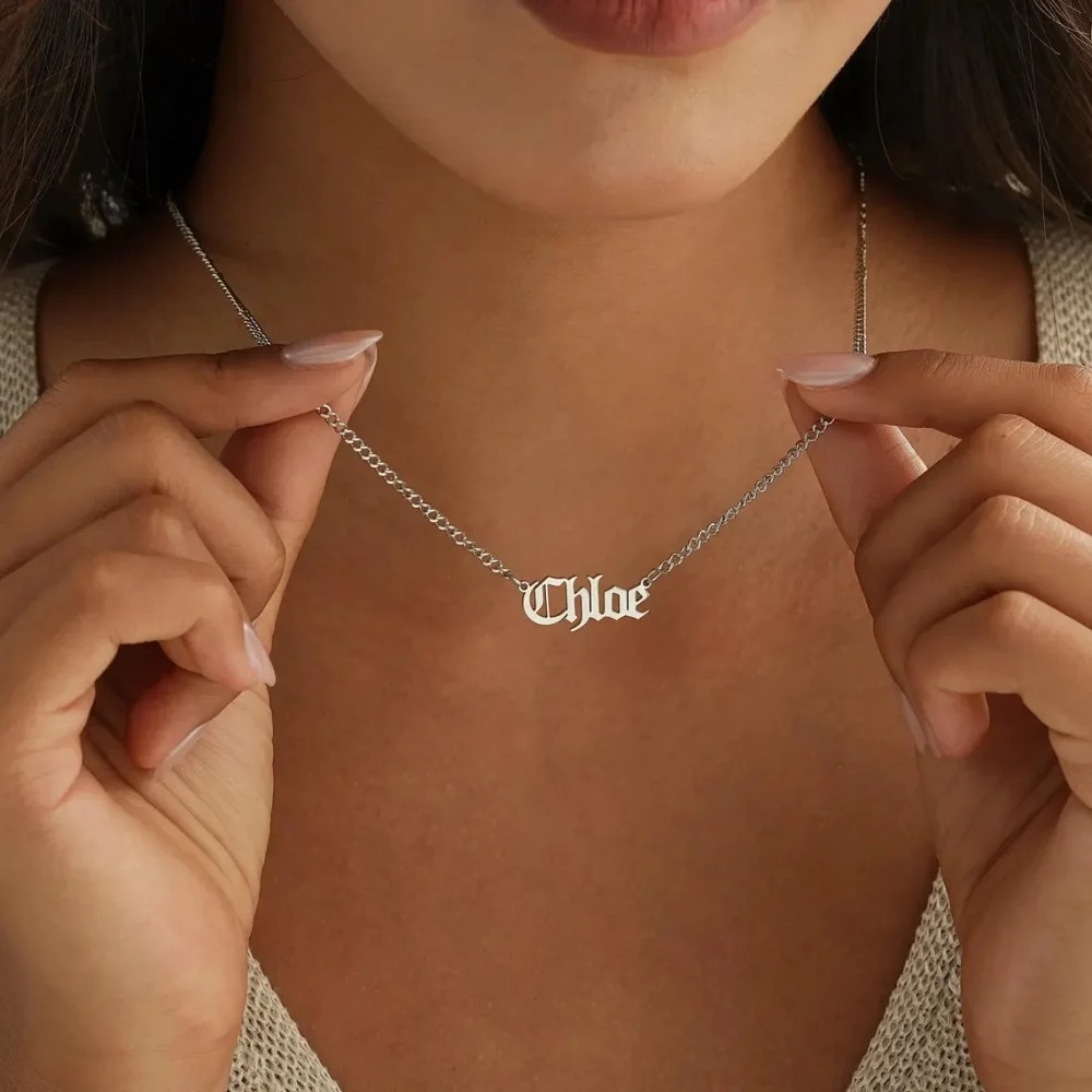 Customized Name Necklace with  - Women Accessories Gift Box บทวิจารณ์และราคา