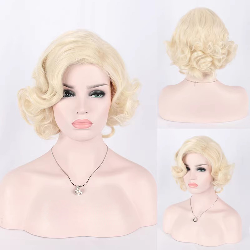 Synthetic Short Curly Hair Blo - Women'S Accessories In The 1950S บทวิจารณ์และราคา