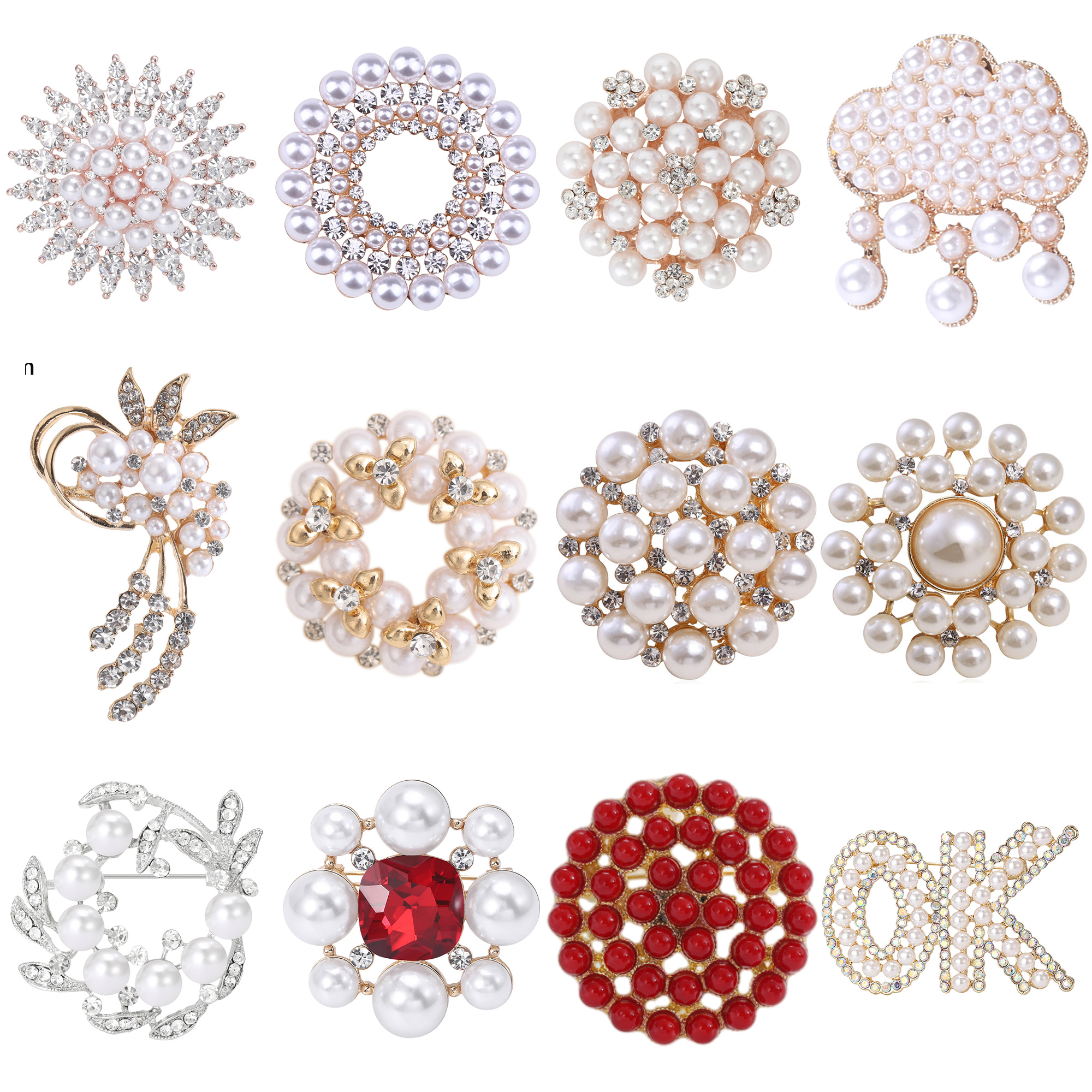 Pearl Flower Brooches For Wome - Women Accessories Bouquet บทวิจารณ์และราคา