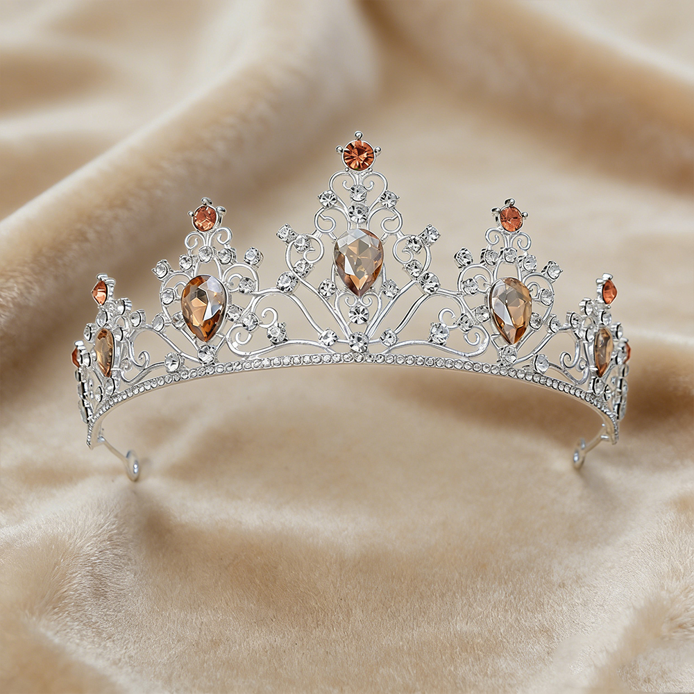 European Style Bridal Crown wi - Women Accessories For Wedding บทวิจารณ์และราคา