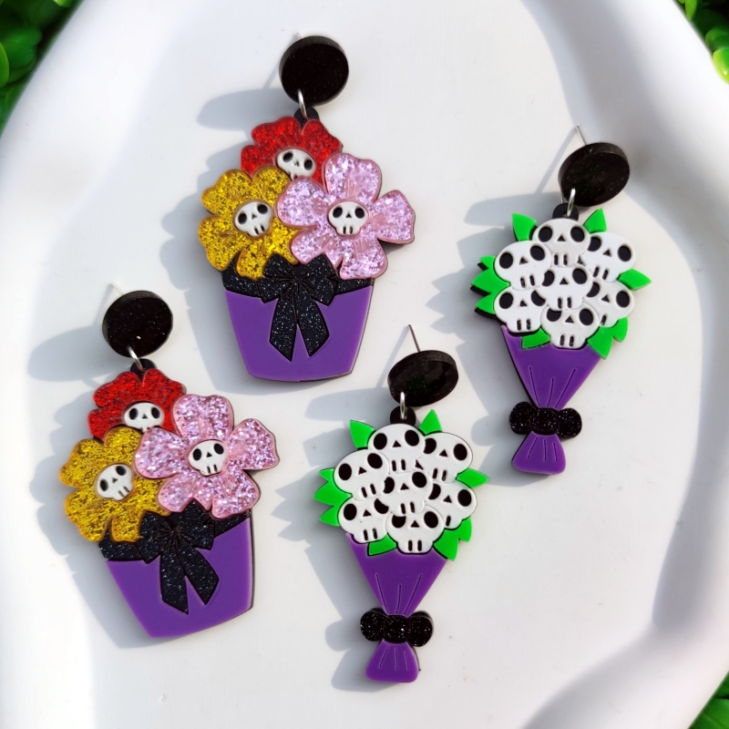KUGUYS Halloween Skull Skeleto - Women Accessories Bouquet บทวิจารณ์และราคา