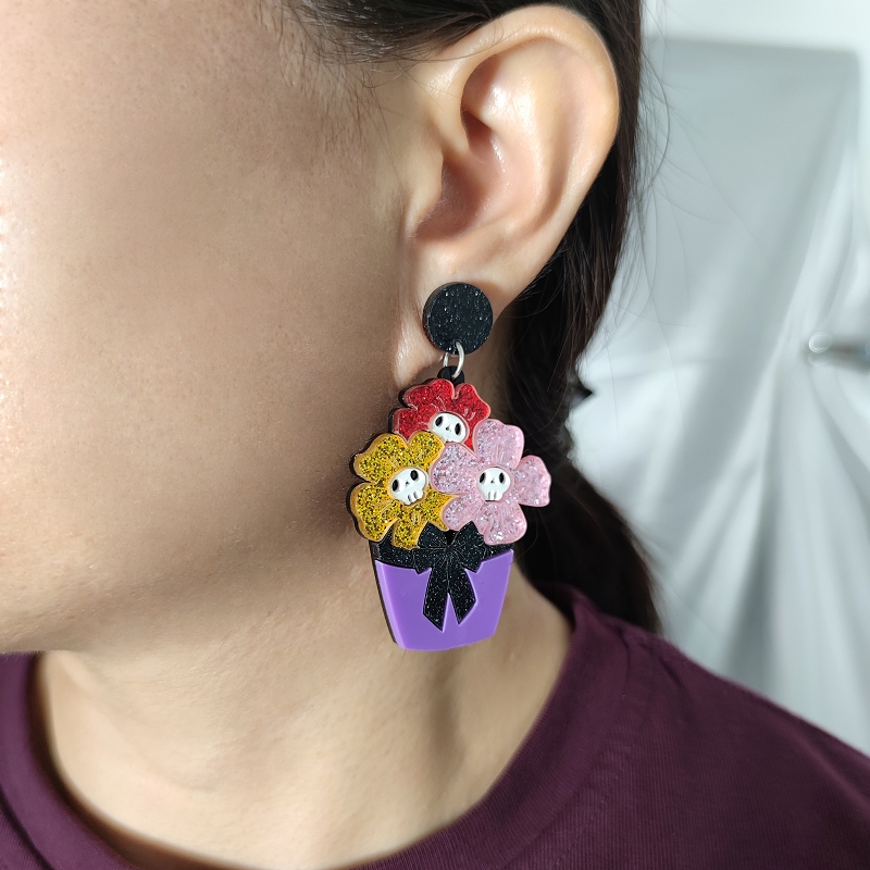 KUGUYS Halloween Skull Skeleto - Women Accessories Bouquet บทวิจารณ์และราคา