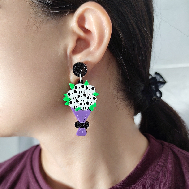 KUGUYS Halloween Skull Skeleto - Women Accessories Bouquet บทวิจารณ์และราคา