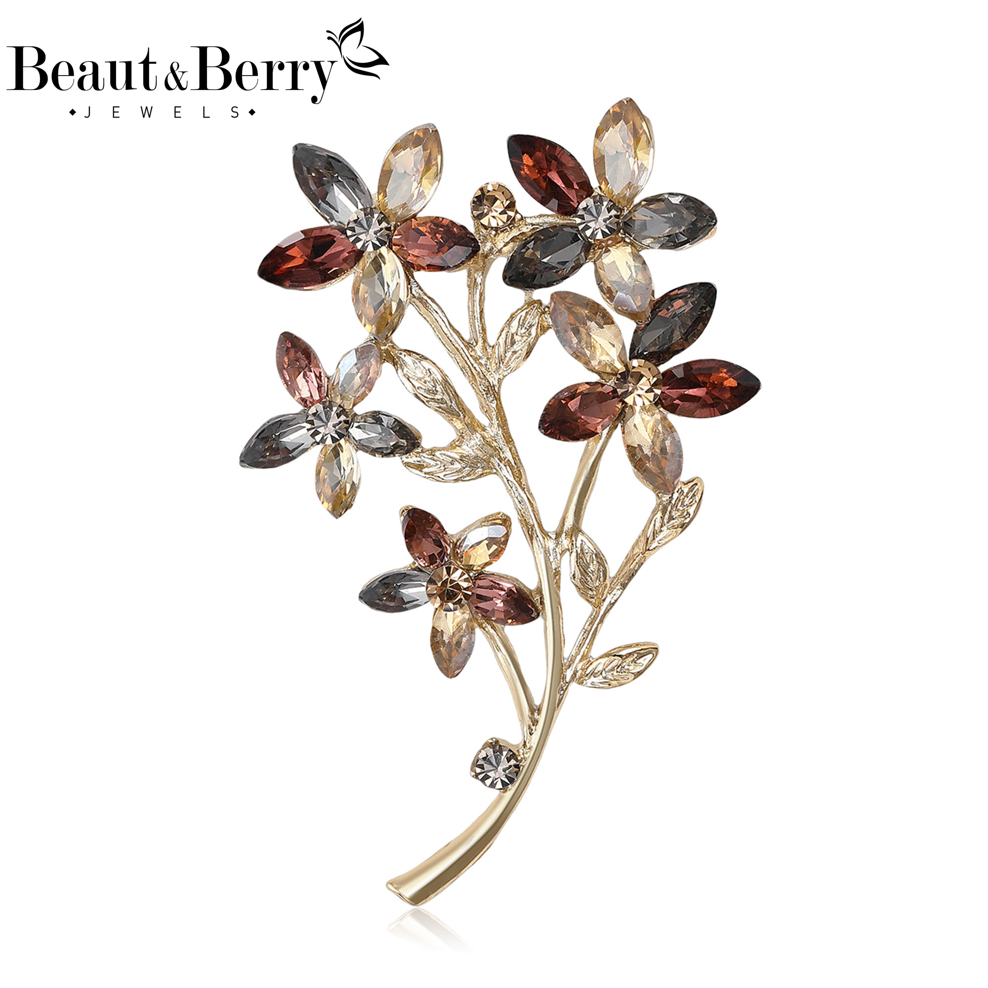 Beaut&Berry Luxury Rhinestone  - Women Accessories Bouquet บทวิจารณ์และราคา