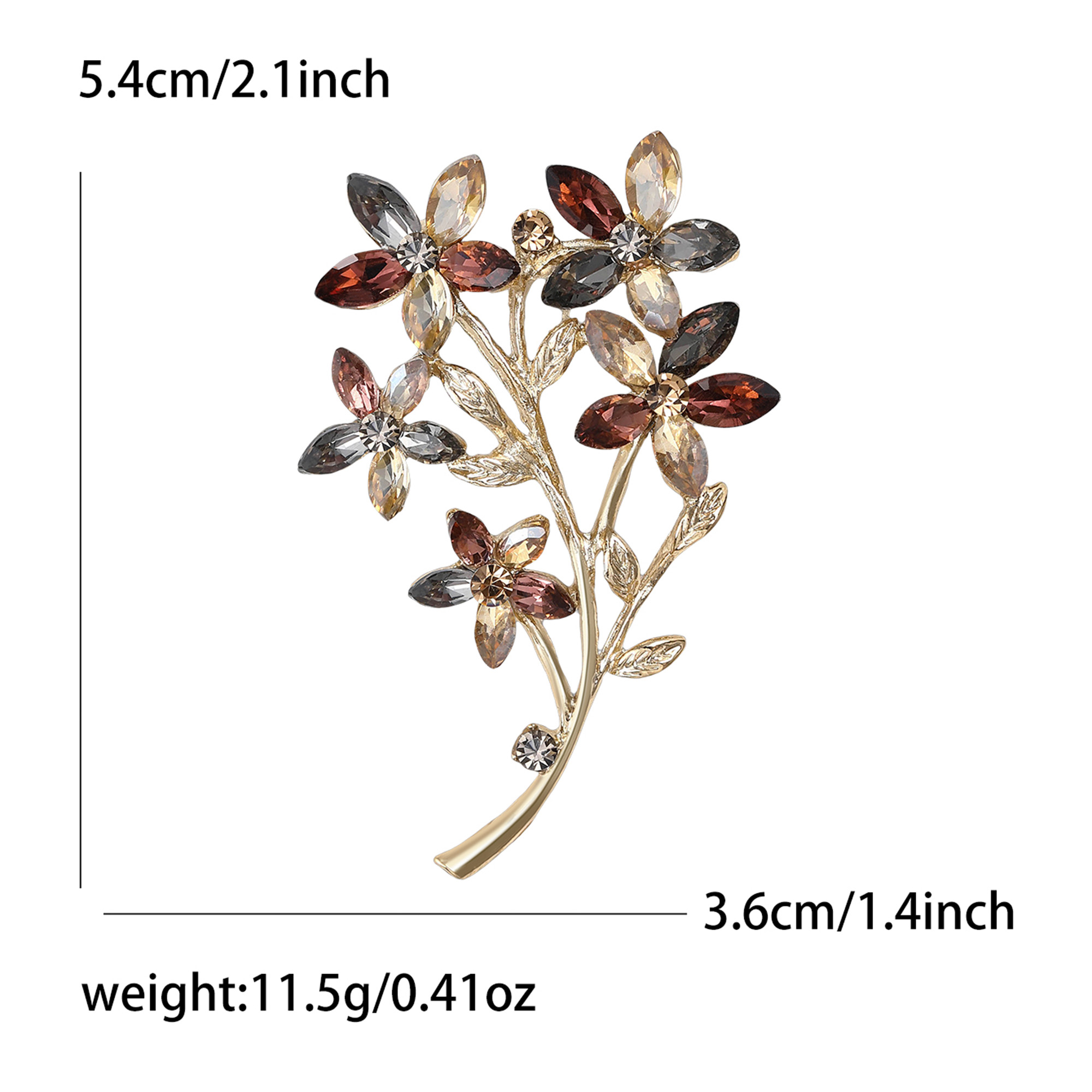 Beaut&Berry Luxury Rhinestone  - Women Accessories Bouquet บทวิจารณ์และราคา