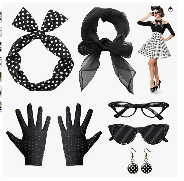 50s Disco Costume Accessories  - Women'S Accessories In The 1950S บทวิจารณ์และราคา